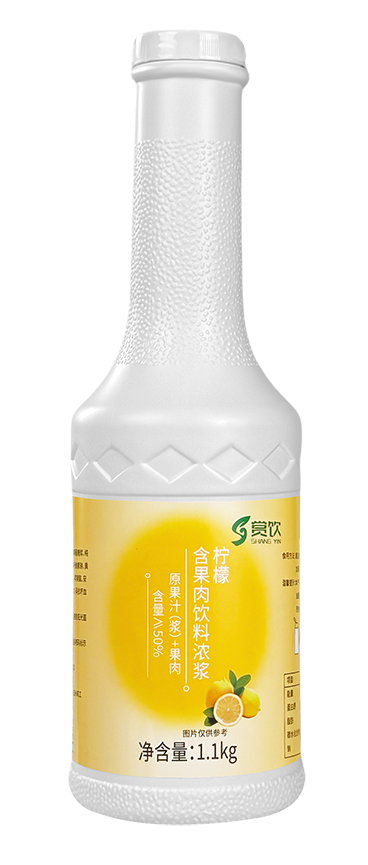 柠檬含果肉饮料浓浆   （倍数：10、规格1.1kgx12每箱）