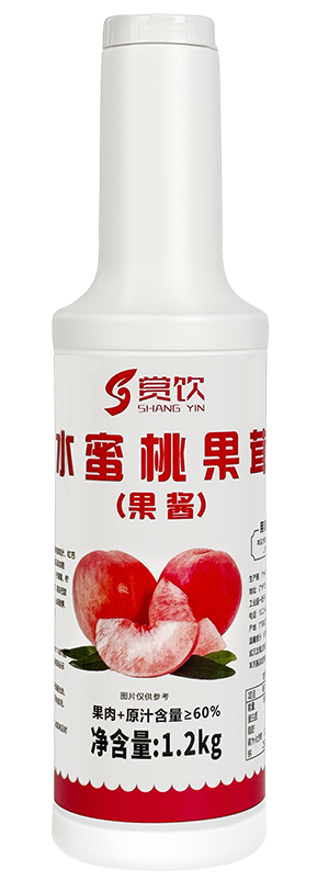 水蜜桃果茸果酱（倍数：7、规格1.2kgx12每箱）